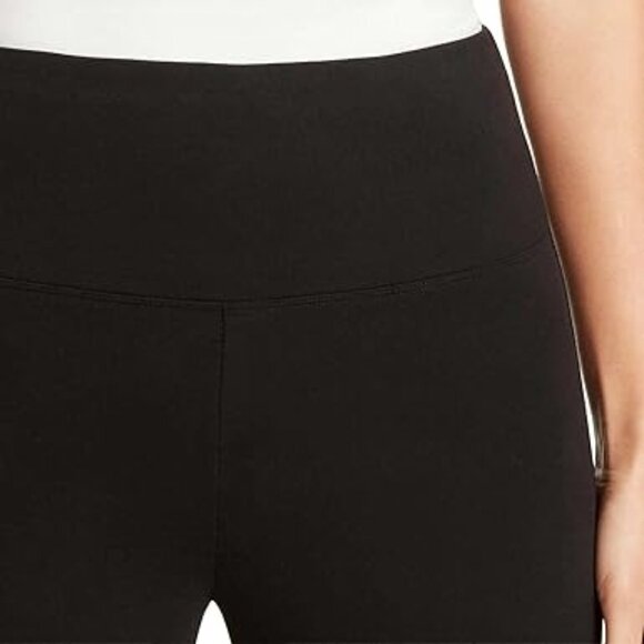 Max & Mia Womens Sm High Waist Legging Stretch Pants No-show French Terry Black - Picture 5 of 9